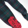 imageHonestBaby Baby 100 Organic Cotton Holiday NonSlip Footed OnePiece ZipFront PajamasBlack Watch Plaid