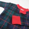 imageHonestBaby Baby 100 Organic Cotton Holiday NonSlip Footed OnePiece ZipFront PajamasBlack Watch Plaid