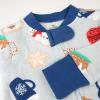 imageHonestBaby Baby 100 Organic Cotton Holiday NonSlip Footed OnePiece ZipFront PajamasEverything Nice