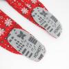 imageHonestBaby Baby 100 Organic Cotton Holiday NonSlip Footed OnePiece ZipFront PajamasFair Isle Holiday
