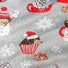 imageHonestBaby Baby 100 Organic Cotton Holiday NonSlip Footed OnePiece ZipFront PajamasHedgehog  Cocoa