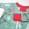 imageHonestBaby Baby 100 Organic Cotton Holiday NonSlip Footed OnePiece ZipFront PajamasHoliday Dino