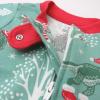 imageHonestBaby Baby 100 Organic Cotton Holiday NonSlip Footed OnePiece ZipFront PajamasHoliday Dino