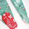 imageHonestBaby Baby 100 Organic Cotton Holiday NonSlip Footed OnePiece ZipFront PajamasHoliday Dino