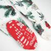imageHonestBaby Baby 100 Organic Cotton Holiday NonSlip Footed OnePiece ZipFront PajamasHoliday Pine Floral