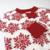 imageHonestBaby Baby 100 Organic Cotton Holiday NonSlip Footed OnePiece ZipFront PajamasHoliday Snowflake