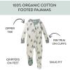 imageHonestBaby Baby 100 Organic Cotton Holiday NonSlip Footed OnePiece ZipFront PajamasInto the Woods