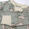 imageHonestBaby Baby 100 Organic Cotton Holiday NonSlip Footed OnePiece ZipFront PajamasMoose Mayhem