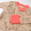 imageHonestBaby Baby 100 Organic Cotton Holiday NonSlip Footed OnePiece ZipFront PajamasReindeer Delight