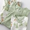 imageHonestBaby Baby 100 Organic Cotton Holiday NonSlip Footed OnePiece ZipFront PajamasReindeer Lights