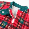 imageHonestBaby Baby 100 Organic Cotton Holiday NonSlip Footed OnePiece ZipFront PajamasRoyal Stewart Plaid