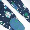 imageHonestBaby Baby 100 Organic Cotton Holiday NonSlip Footed OnePiece ZipFront PajamasSasquatch