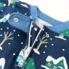 imageHonestBaby Baby 100 Organic Cotton Holiday NonSlip Footed OnePiece ZipFront PajamasSasquatch