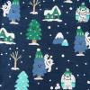 imageHonestBaby Baby 100 Organic Cotton Holiday NonSlip Footed OnePiece ZipFront PajamasSasquatch