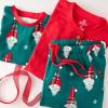 imageHonestBaby Baby 100 Organic Cotton Holiday NonSlip Footed OnePiece ZipFront PajamasSecret Santa