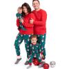 imageHonestBaby Baby 100 Organic Cotton Holiday NonSlip Footed OnePiece ZipFront PajamasSecret Santa