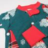 imageHonestBaby Baby 100 Organic Cotton Holiday NonSlip Footed OnePiece ZipFront PajamasSecret Santa