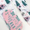 imageHonestBaby Baby 100 Organic Cotton Holiday NonSlip Footed OnePiece ZipFront PajamasSki Trip