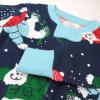 imageHonestBaby Baby 100 Organic Cotton Holiday NonSlip Footed OnePiece ZipFront PajamasSnow Boardin