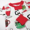 imageHonestBaby Baby 100 Organic Cotton Holiday NonSlip Footed OnePiece ZipFront PajamasSnow Shakes