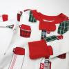 imageHonestBaby Baby 100 Organic Cotton Holiday NonSlip Footed OnePiece ZipFront PajamasSomethin Brewin