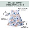 imageHonestBaby 2Piece Outfit Dress ampamp Headband Set for Infant Baby and Toddler GirlsMaui Floral