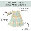 imageHonestBaby 2Piece Outfit Dress ampamp Headband Set for Infant Baby and Toddler GirlsSeersucker Plaid Fawn