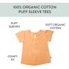 imageHonestBaby 5Pack Puff Sleeve TShirts 100 Organic Cotton Baby Toddler Little Kid GirlSunset Beach