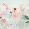 imageHonestBaby unisexbaby 3 Piece Top Short and Headband Set for Infant Baby Boys Girls UnisexWhite Peach Blossom Floral