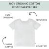 imageHonestBaby unisexbaby 5pack Short Sleeve Tshirts 100 Organic CottonDrifting Stripe Cornflower