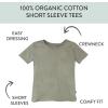 imageHonestBaby unisexbaby 5pack Short Sleeve Tshirts 100 Organic CottonPineapple Leaf Khaki