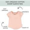 imageHonestBaby unisexbaby 5pack Short Sleeve Tshirts 100 Organic CottonSpring Peach