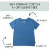imageHonestBaby unisexbaby 5pack Short Sleeve Tshirts 100 Organic CottonSunset Beach Blues
