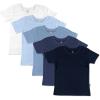 imageHonestBaby unisexbaby 5pack Short Sleeve Tshirts 100 Organic CottonOmbre Blues