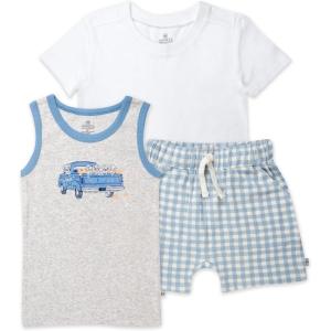 imageHonestBaby babygirls Fashion Outfit Sets Tops and Bottoms 100 Organic Cotton for Baby and Toddler GirlsPeachy Pups