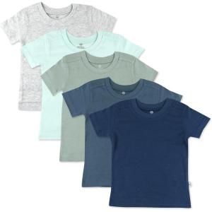 imageHonestBaby unisexbaby 5pack Short Sleeve Tshirts 100 Organic CottonMorning Mountains
