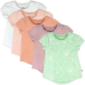 imageHonestBaby unisexbaby 5pack Short Sleeve Tshirts 100 Organic CottonSpring Peach