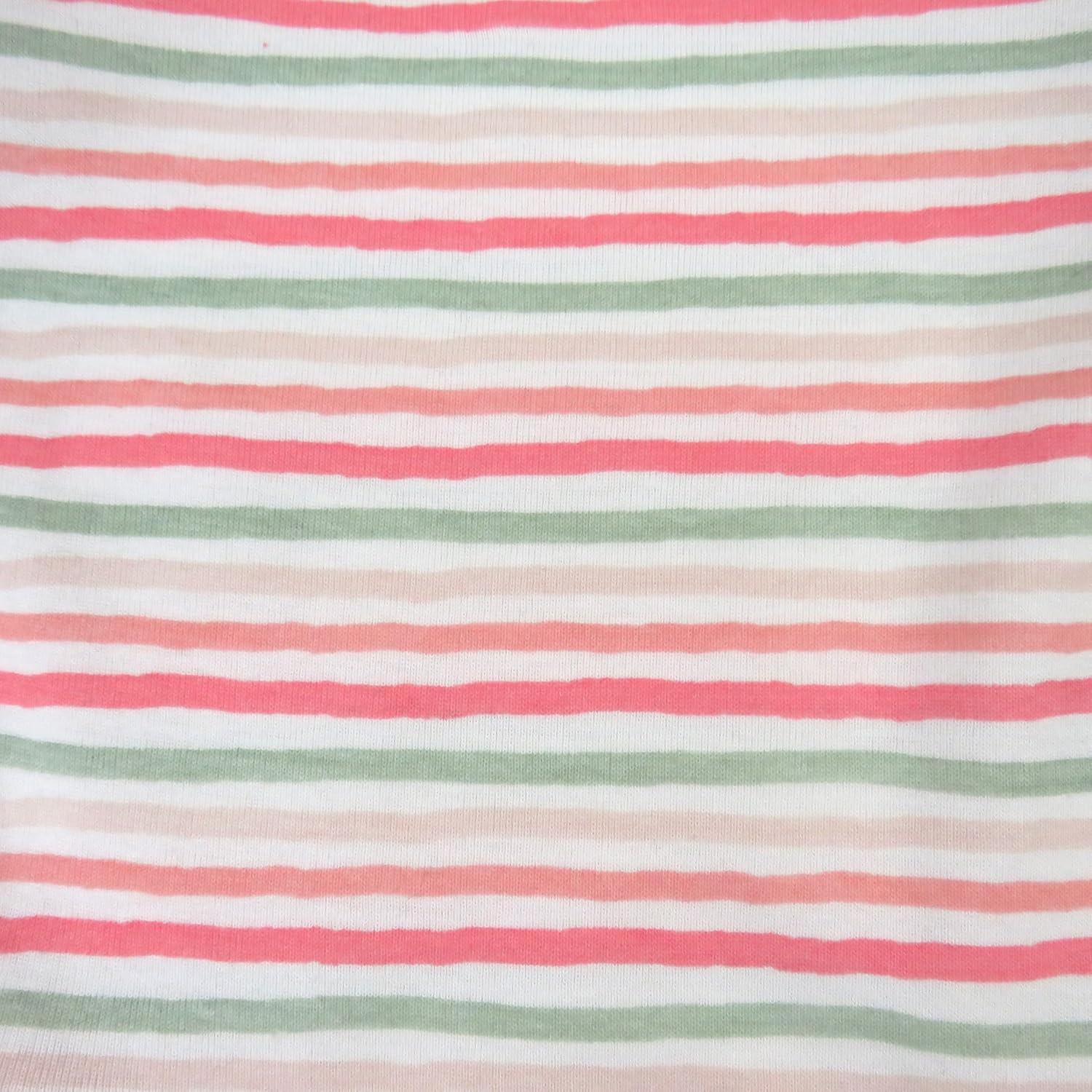 imageHonestBaby Unisex Multipack Harem Pants Roomy Fit Pull on Bottoms 100 Organic Cotton for Baby Boys GirlsWatercolor Stripe Rosewat