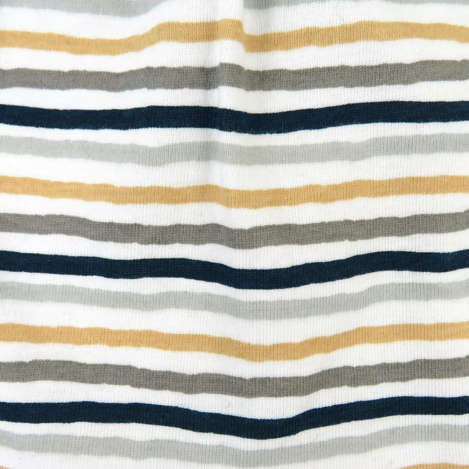 imageHonestBaby Unisex Multipack Harem Pants Roomy Fit Pull on Bottoms 100 Organic Cotton for Baby Boys GirlsWatercolor Stripe Sandy Blues