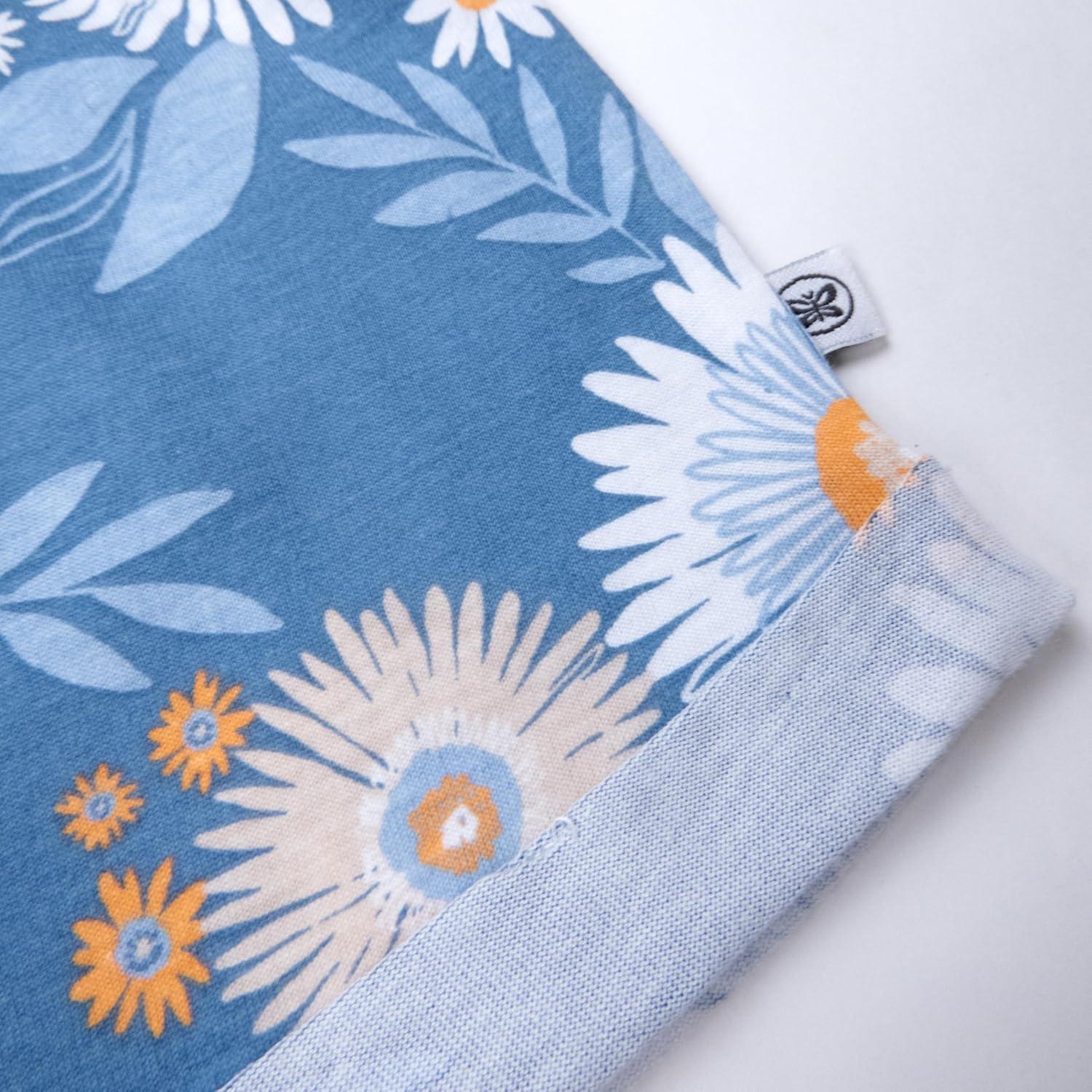 imageHonestBaby babygirls Cuffed Short 100 Organic Cotton for Infant Baby and Toddler GirlsAloha Daisy 2pack