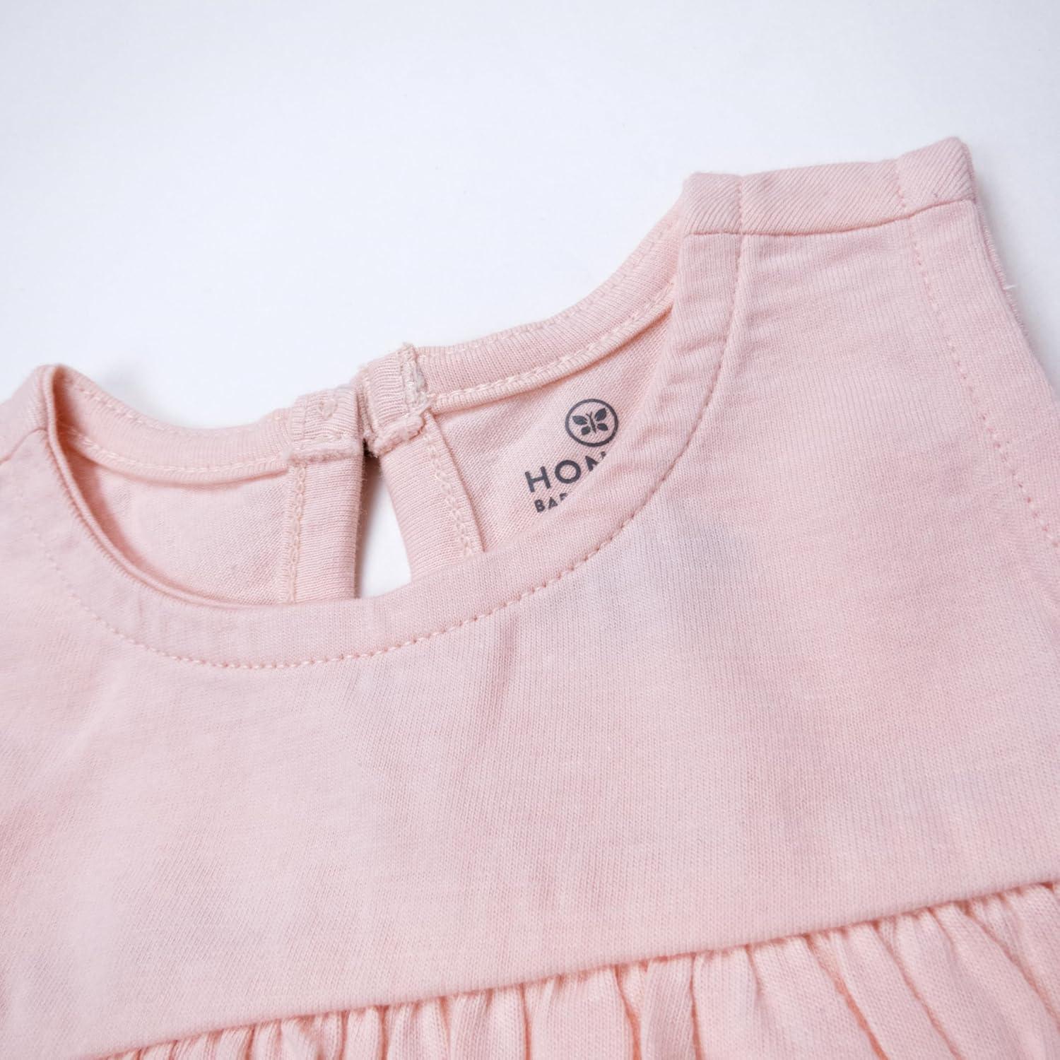 imageHonestBaby babygirls Flutter Tee Tank Top With Ruffle Diaper Cover 100 Organic Cotton for Infant Baby and Toddler Girls2pack Aloha Daisy