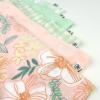 imageHonestBaby Baby Toddler and Little Girls 100 Organic Cotton Puff Sleeve TShirts 5 PackPeach Blossom Floral