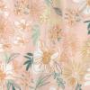 imageHonestBaby Baby Toddler and Little Girls 100 Organic Cotton Puff Sleeve TShirts 5 PackPeach Blossom Floral