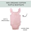 imageHonestBaby Cami Bodysuits Onepiece 100 Organic Cotton for Baby Girls5pack Aloha Daisy