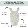 imageHonestBaby Cami Bodysuits Onepiece 100 Organic Cotton for Baby Girls5pack Light Zanzibar Zebra