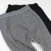 imageHonestBaby Unisex Multipack Harem Pants Roomy Fit Pull on Bottoms 100 Organic Cotton for Baby Boys GirlsFeed Stripe Black