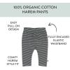 imageHonestBaby Unisex Multipack Harem Pants Roomy Fit Pull on Bottoms 100 Organic Cotton for Baby Boys GirlsFeed Stripe Black