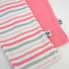 imageHonestBaby Unisex Multipack Harem Pants Roomy Fit Pull on Bottoms 100 Organic Cotton for Baby Boys GirlsWatercolor Stripe Rosewat