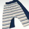 imageHonestBaby Unisex Multipack Harem Pants Roomy Fit Pull on Bottoms 100 Organic Cotton for Baby Boys GirlsWatercolor Stripe Sandy Blues