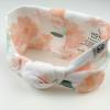 imageHonestBaby babygirls 2piece Outfit Romper ampamp Headband Set for Infant Baby and Toddler GirlsPeach Blossom Floral